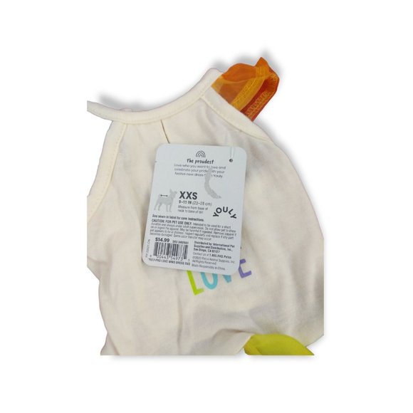 Youly Pride Collection Love Wins Pet Dress (Cat/Dog) Size Medium (New) - Picture 3 of 4